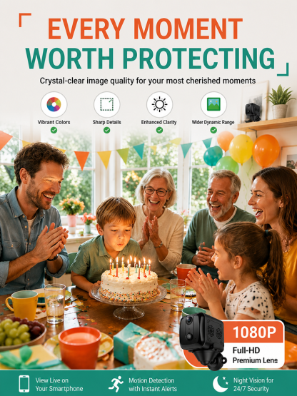 [Dual-Band Wi-Fi] Infrared Security Camera