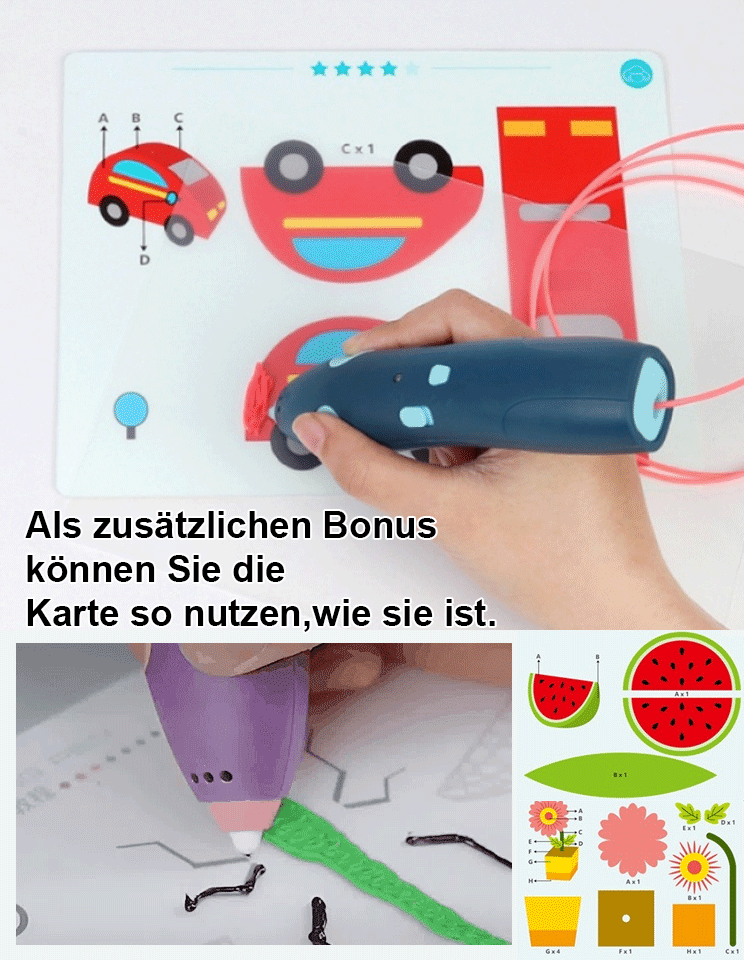 Kinder 3D-Druck-Zeichenstift-Set