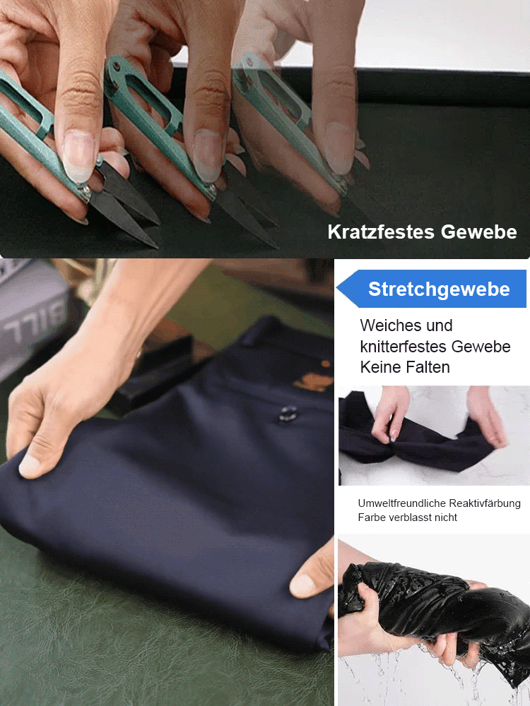 Anzughose mit gesticktem Tigerkopf