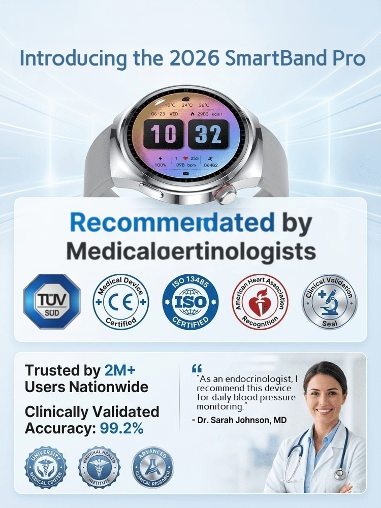【Recommended by MDs!】The Newest Smart Health Watch！US Technology: 10 Years Ahead of China！