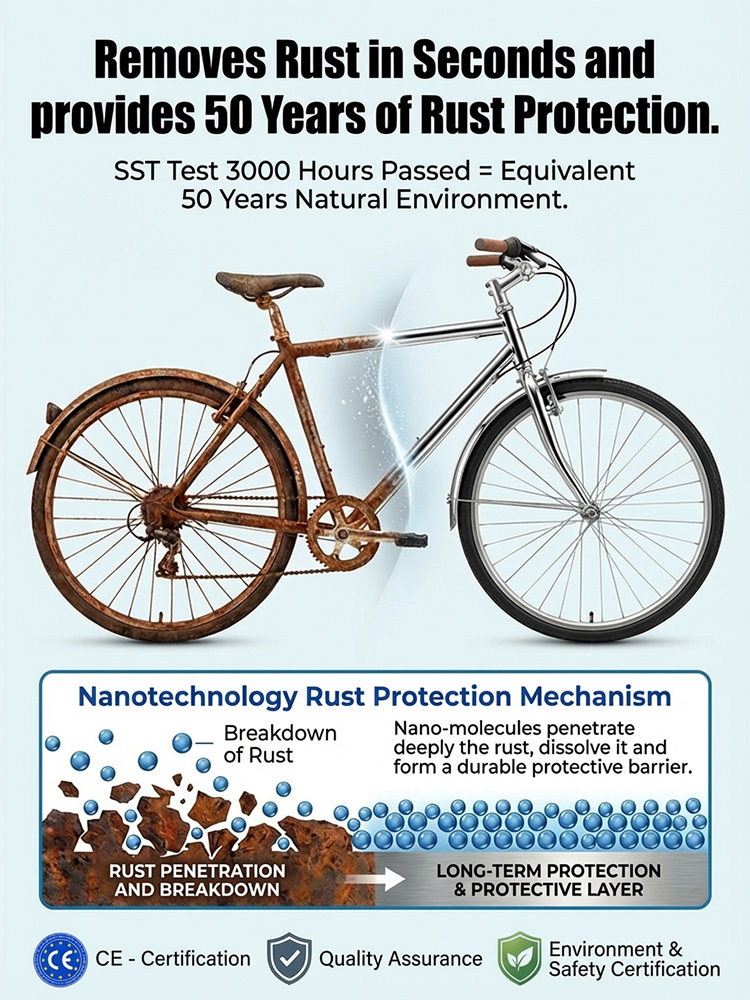 [Fast Rust Removal] Powerful Steel Rust Remover