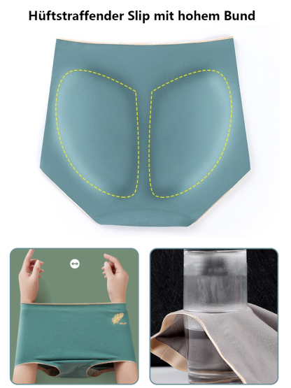 Hoch -waistische Pfirsich -Hüftkörperhöschen