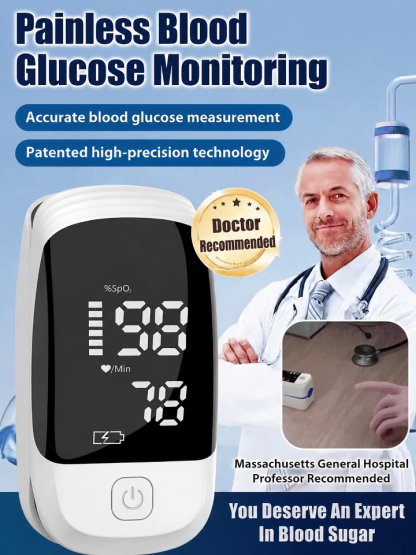 Finger-Clip Pulse Oximeter Heart Rate Monitoring