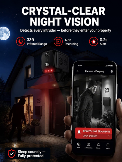 [Dual-Band Wi-Fi] Infrared Security Camera