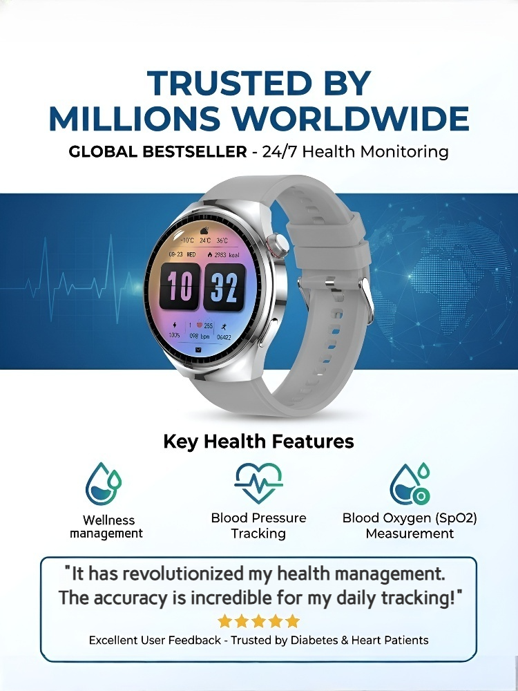 【Recommended by MDs!】The Newest Smart Health Watch！US Technology: 10 Years Ahead of China！