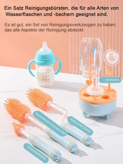 Baby spezifische rotierende Flasche Bürstenset