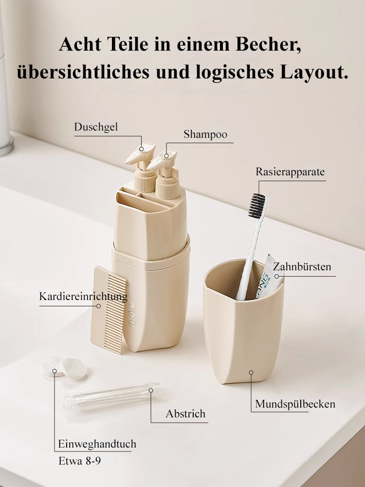 【Reisezauber】8-teiliges Reiseset für Becher