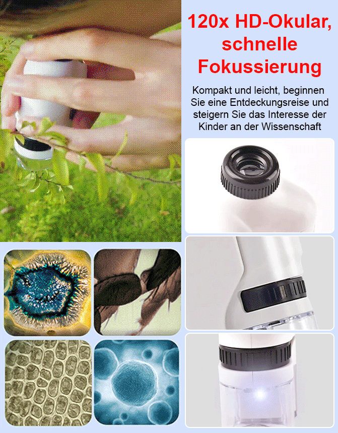 XB Tragbares Mikroskop für Kinder
