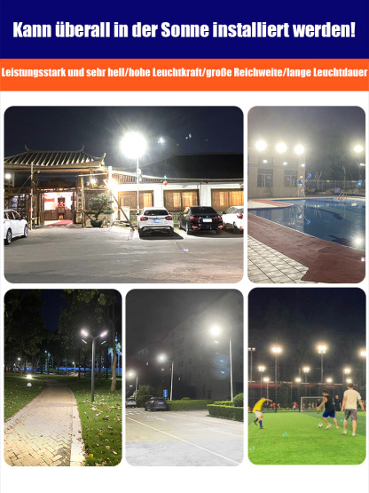 Superhelle wasserdichte Solar-Straßenlampe