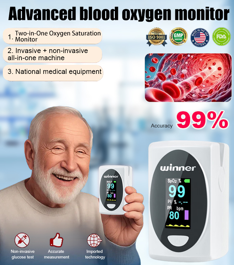 Professional-Grade Blood Oxygen Monitor | 99% Accurate