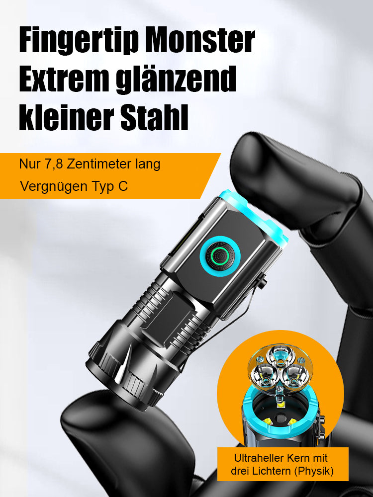 Dreiäugiger Brontosaurus Tragbare helle Taschenlampe