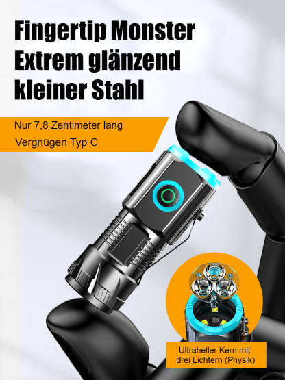 Dreiäugiger Brontosaurus Tragbare helle Taschenlampe