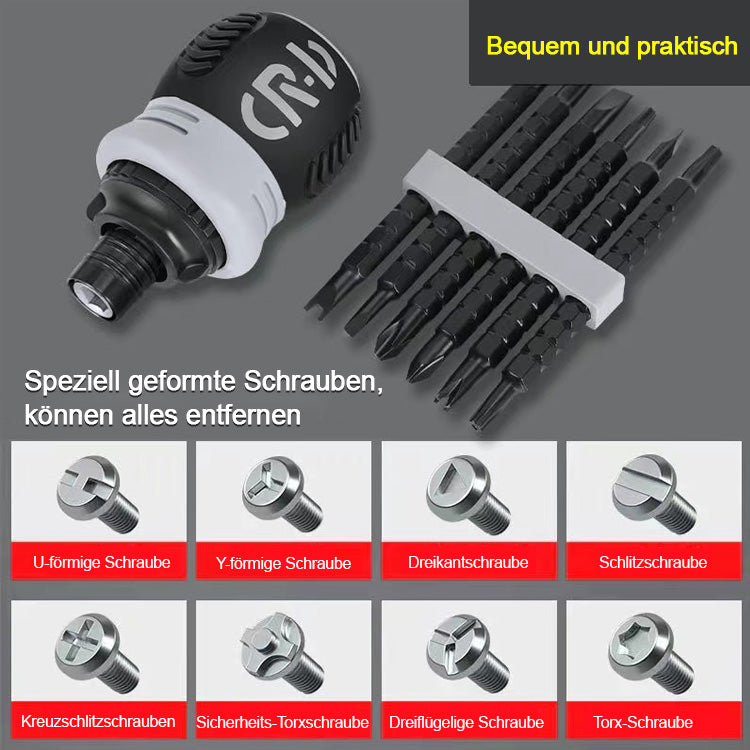 [Made in Germany]Arbeitssparender Ratschenschraubensatz