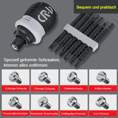 [Made in Germany]Arbeitssparender Ratschenschraubensatz