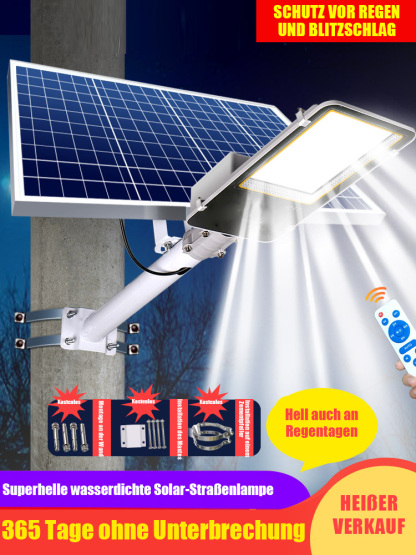 Superhelle wasserdichte Solar-Straßenlampe