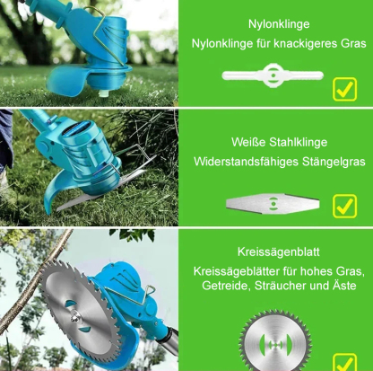 Schnurloser Lithium-Rasenmäher