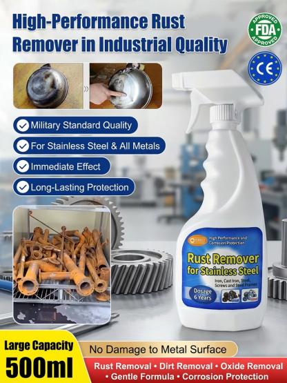 [Fast Rust Removal] Powerful Steel Rust Remover