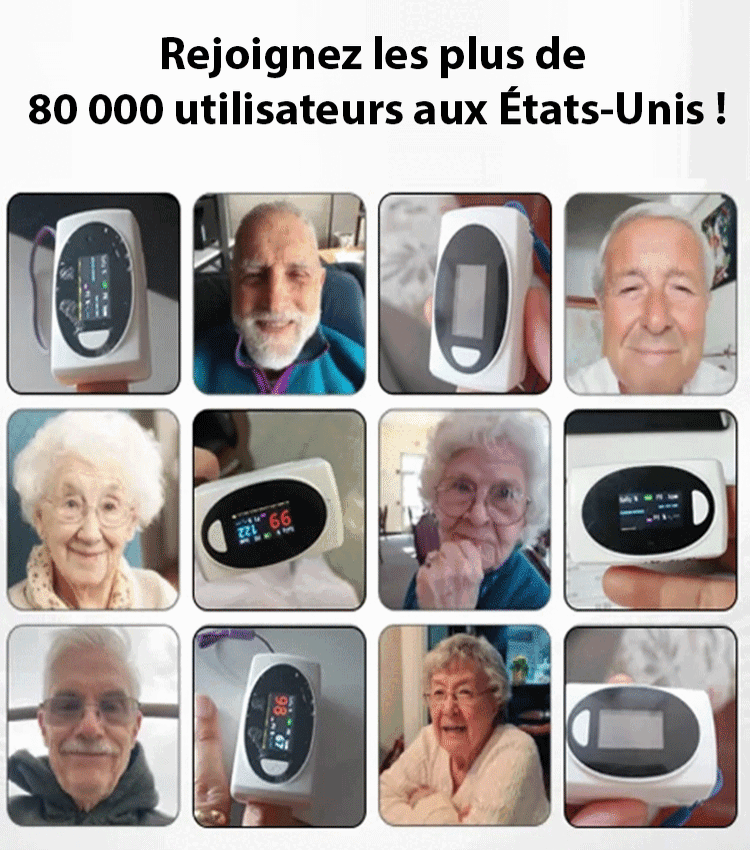 【Précision de 99 %】Oxymètre de pouls avancé