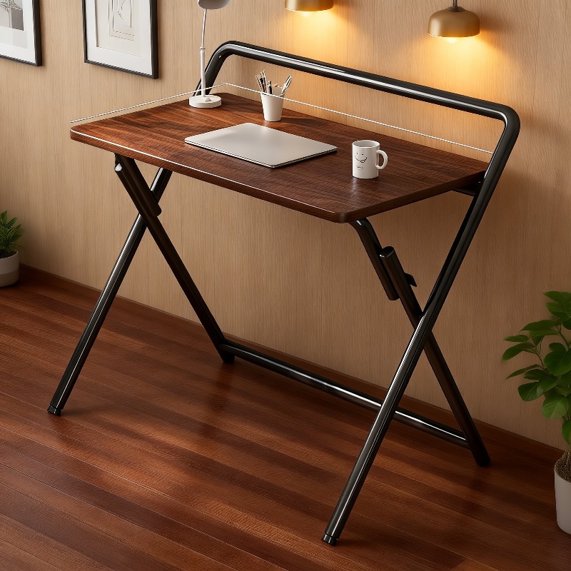 Kleiner Klapptisch Computer-Schreibtisch für Studentenwohnheim und Zuhause am Bett