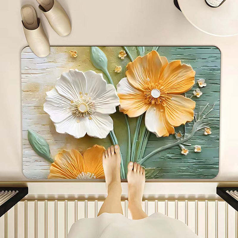 3D-gedruckte, saugfähige Bodenmatte aus Diatomeenschlamm