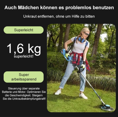 Schnurloser Lithium-Rasenmäher