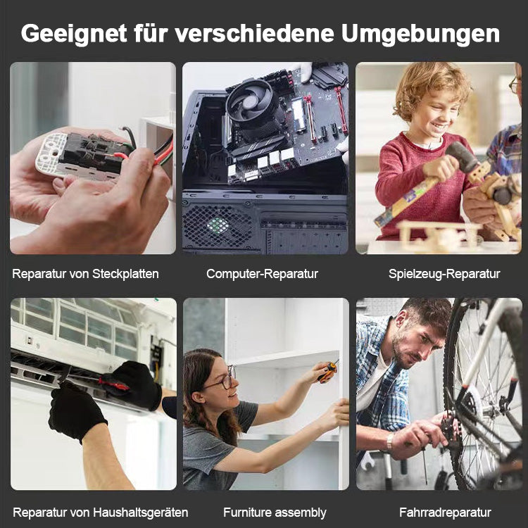 [Made in Germany]Arbeitssparender Ratschenschraubensatz