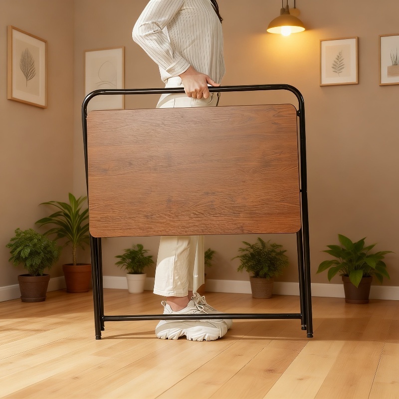 Kleiner Klapptisch Computer-Schreibtisch für Studentenwohnheim und Zuhause am Bett