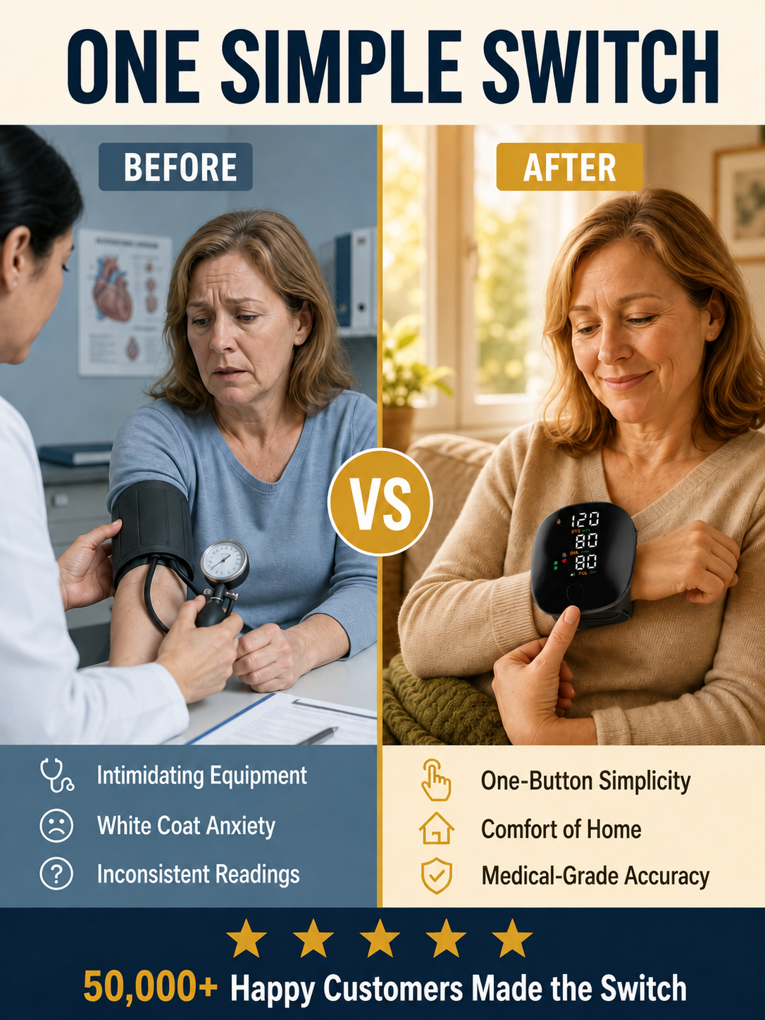 [Precise Medical Measurement] Wrist-Type Electronic Home Blood Pressure Monitor