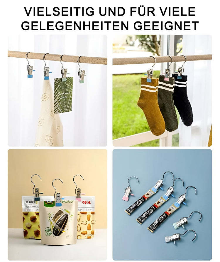 Edelstahl-Kleiderhaken-Clip