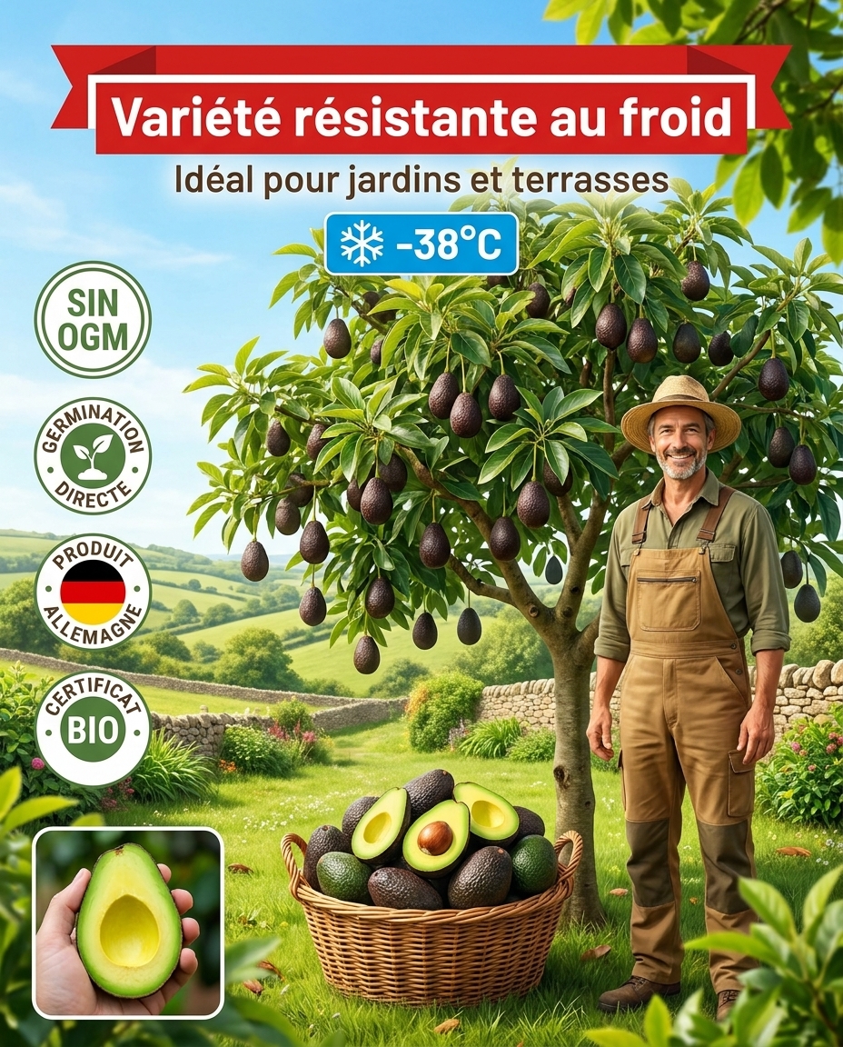 Avocatier Hass "Récolte Express" : Le Seul Arbre qui Résiste à -38°C