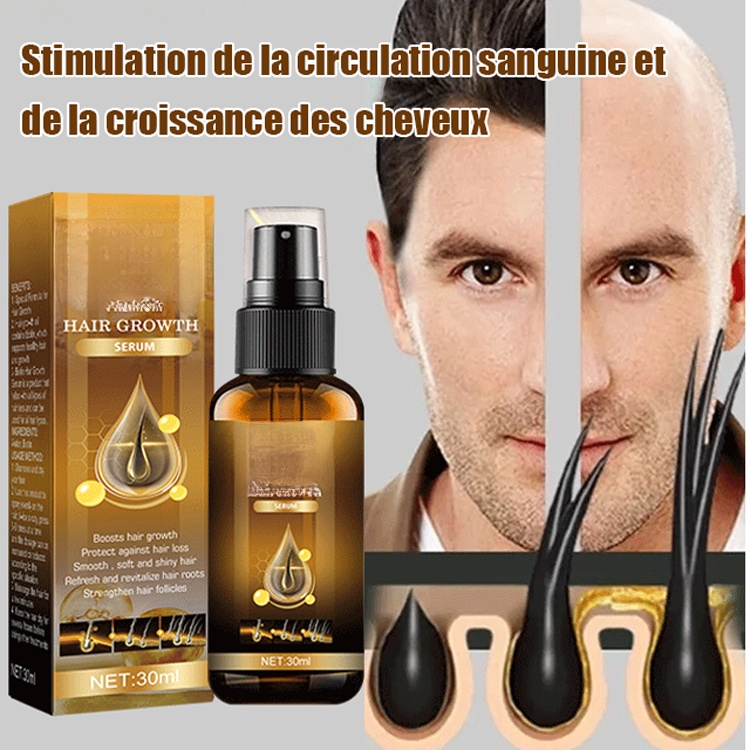 Spray de croissance capillaire à la biotine