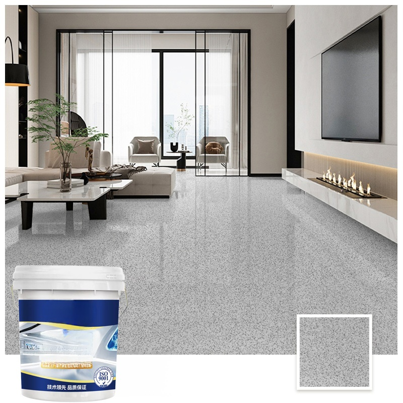 Peinture pour sol imitation marbre, couleur sable époxy