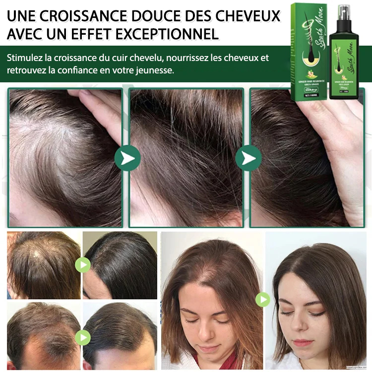 Spray pousse cheveux au gingembre