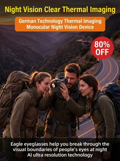 Fabriqué en Allemagne❤️ Monoculaires thermiques🍀 Équipement de vision nocturne, avec une portée de plus de 1000 mètres ! ⏰Offre limitée : 50 % de réduction.