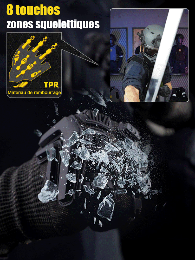 Gants tactiques anti-coupure Pro en armure mécanique Iron竞