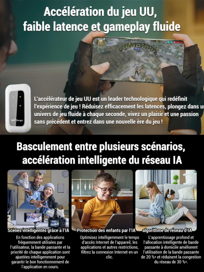 WiFi portable universel, prêt à l'emploi, gratuit à vie