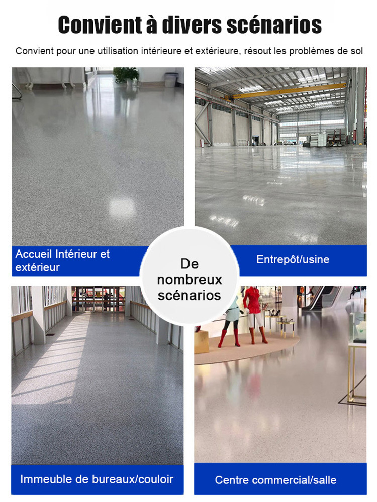 Peinture pour sol imitation marbre, couleur sable époxy