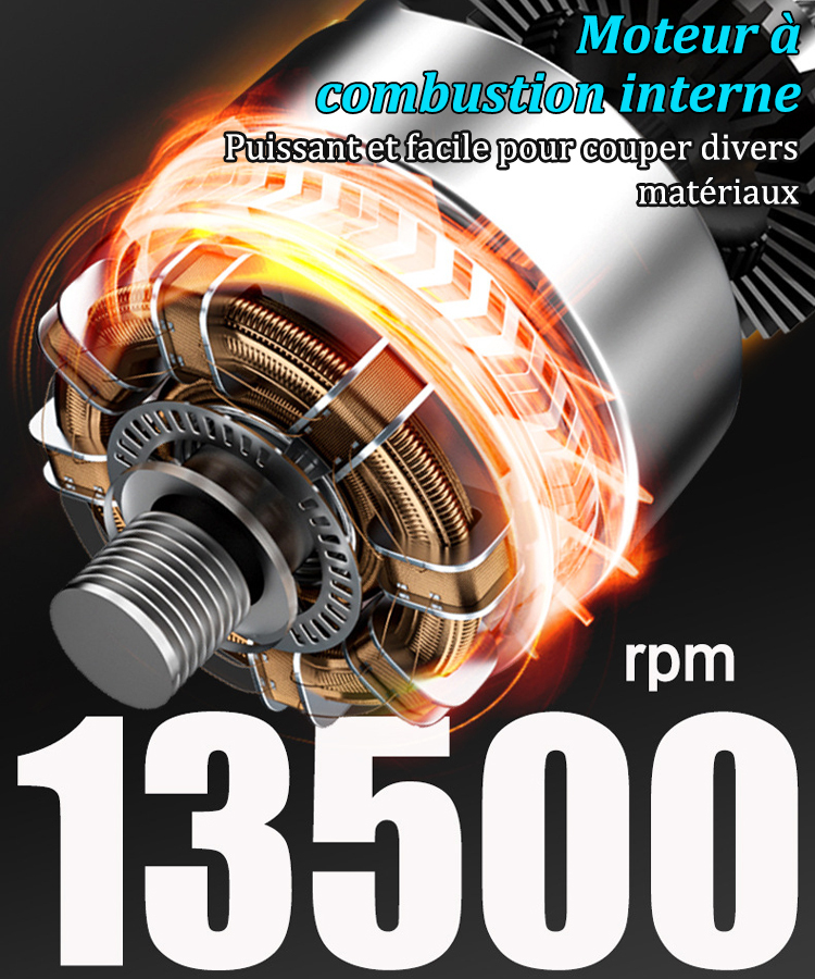 【Polisseuse à batterie lithium】Mini meuleuse d'angle à batterie lithium