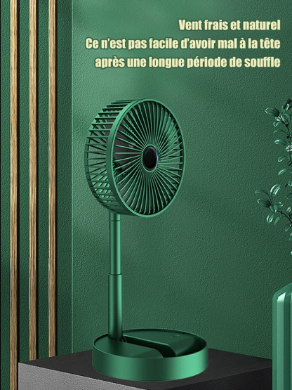 Ventilateur de table télescopique pliable avec chargeur USB (remise de dernière heure)