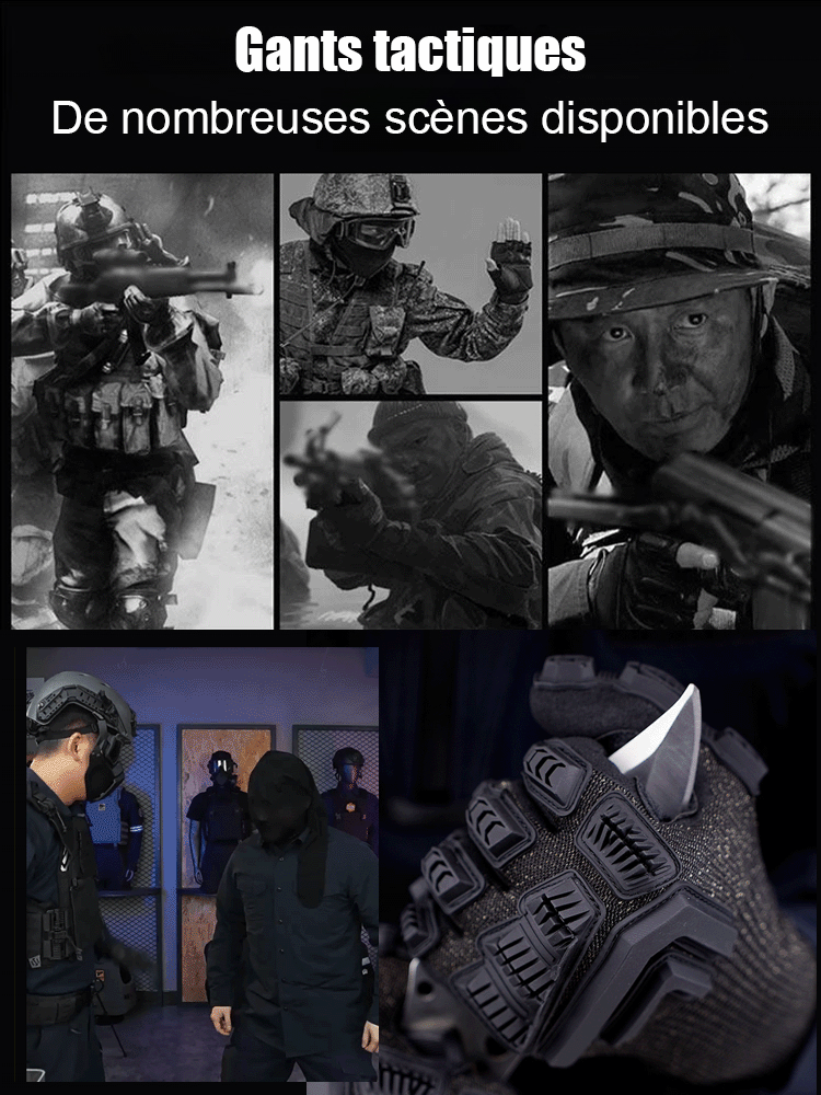 Gants tactiques anti-coupure Pro en armure mécanique Iron竞