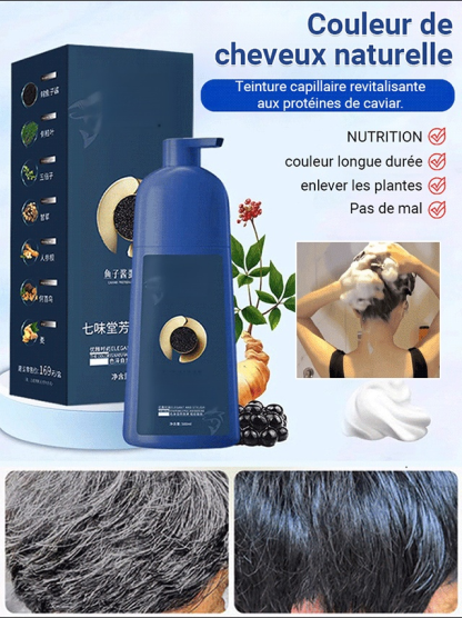 【Édition à succès sur TikTok】Coloration capillaire protéinée au caviar Zhi Huashi