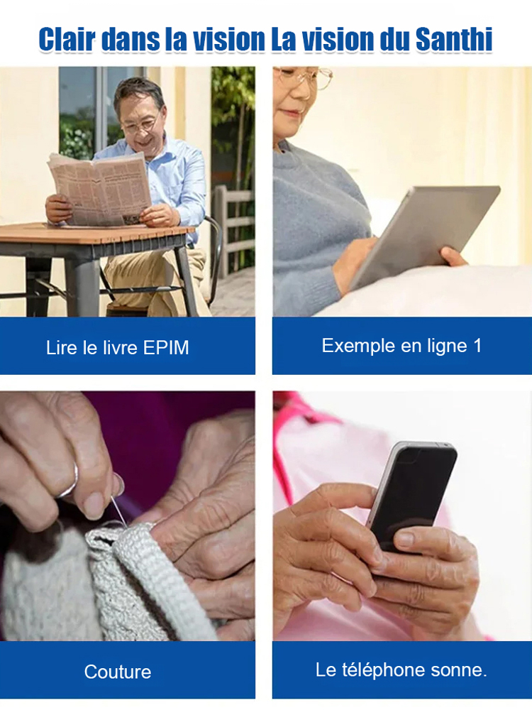 Lunettes de lecture haut de gamme sans monture en métal