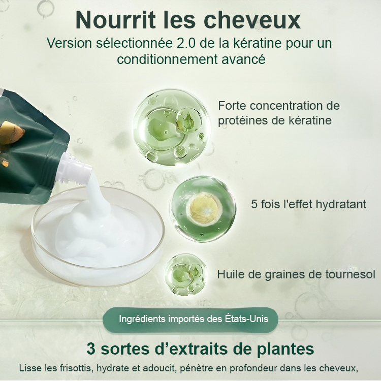 Polypeptide Keratin Hydrating Smoothing Burnt Hair Restoring Cream