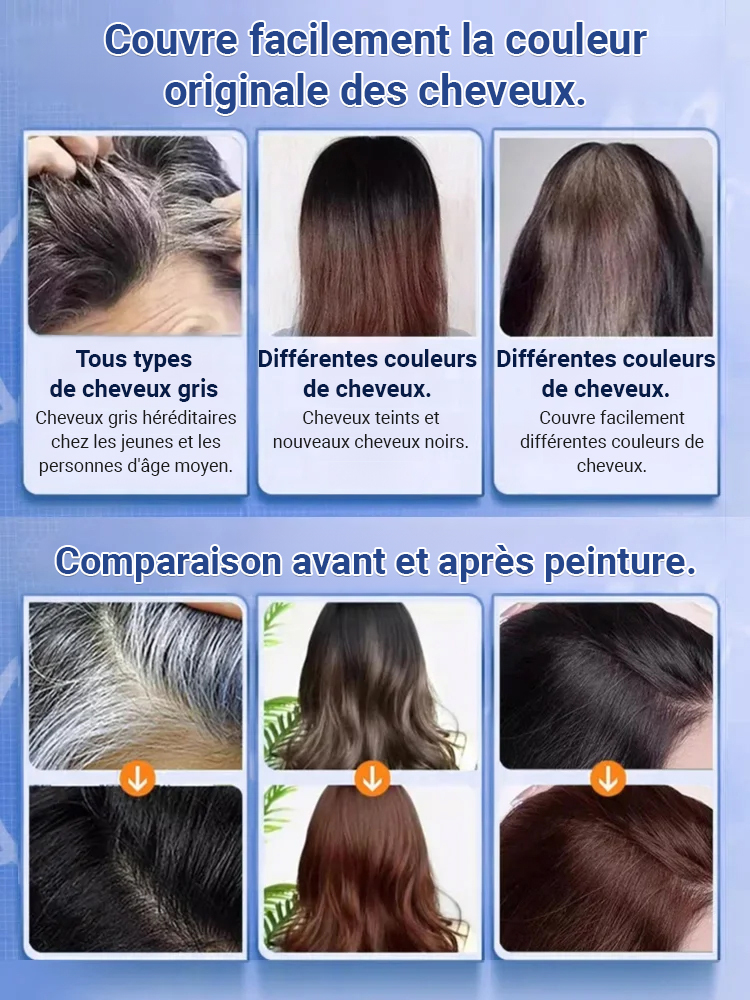 【Édition à succès sur TikTok】Coloration capillaire protéinée au caviar Zhi Huashi