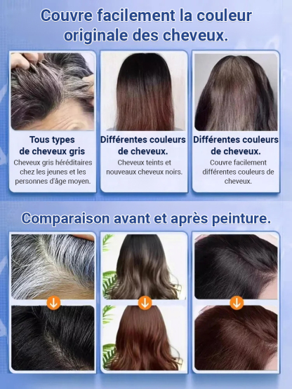 【Édition à succès sur TikTok】Coloration capillaire protéinée au caviar Zhi Huashi