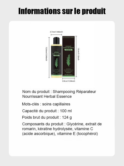 Shampooing aux extraits de plantes : Plus les cheveux sont clairsemés, meilleurs sont les résultats