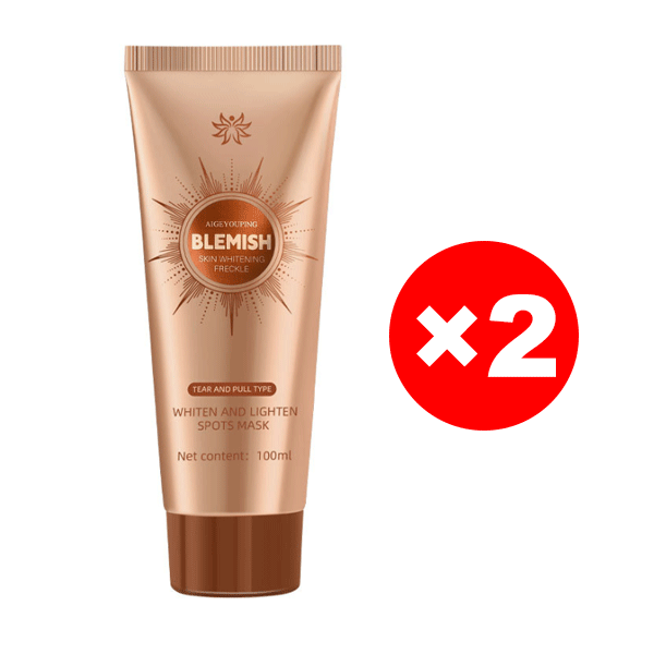 Masque pelable blanchissant pour peau sensible, nettoyage en profondeur sans irritation.