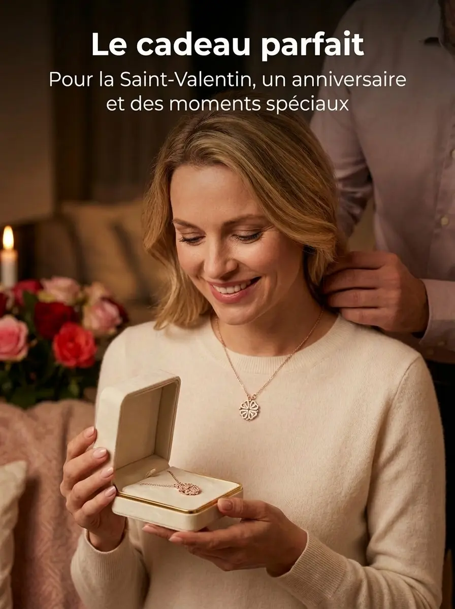 Collier « Trèfle à quatre feuilles »