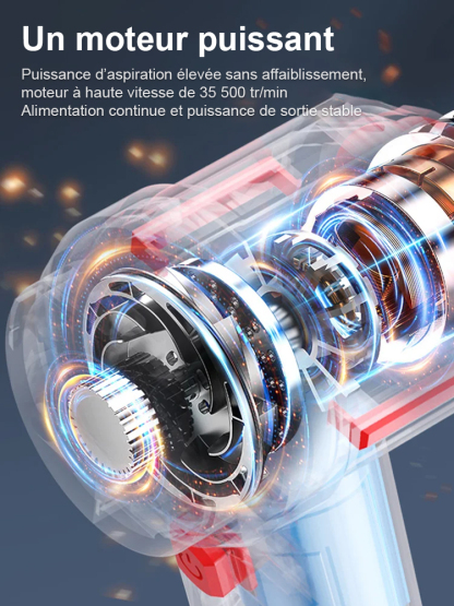 Aspirateur de voiture portable rechargeable sans fil