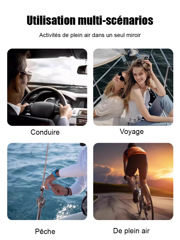 Lunettes de soleil polarisées haute définition pour pilote